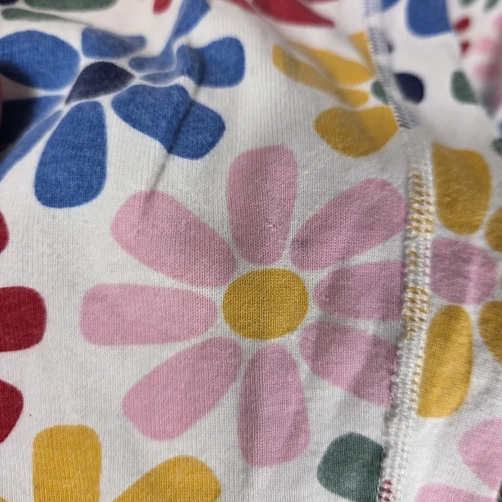 Hanna Andersson Organic Cotton Pajama Set‎ Girls US 12 150 Floral Daisy Pink